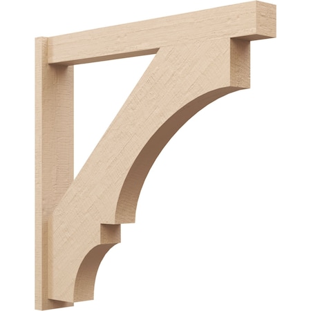 Ekena Millwork 5 1/2-in W x 36-in D x 36-in H Balboa Block Rough Cedar Woodgrain TimberThane Outlooker, Primed Tan OUTUR055X36X36BOA44RCPR